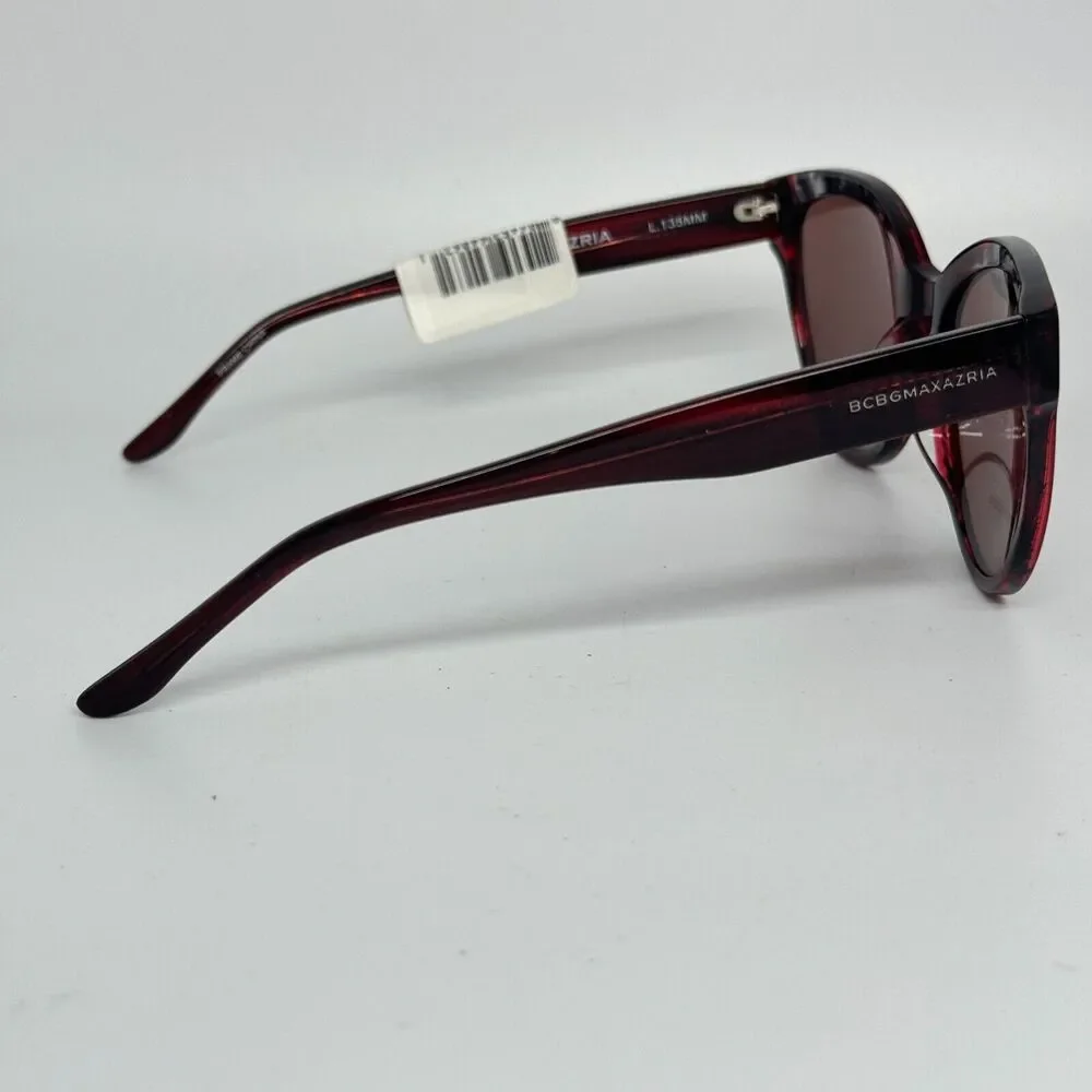 BCBGmaxazria‎ New Embrace Wine Combo Red Round Sunglasses H13516